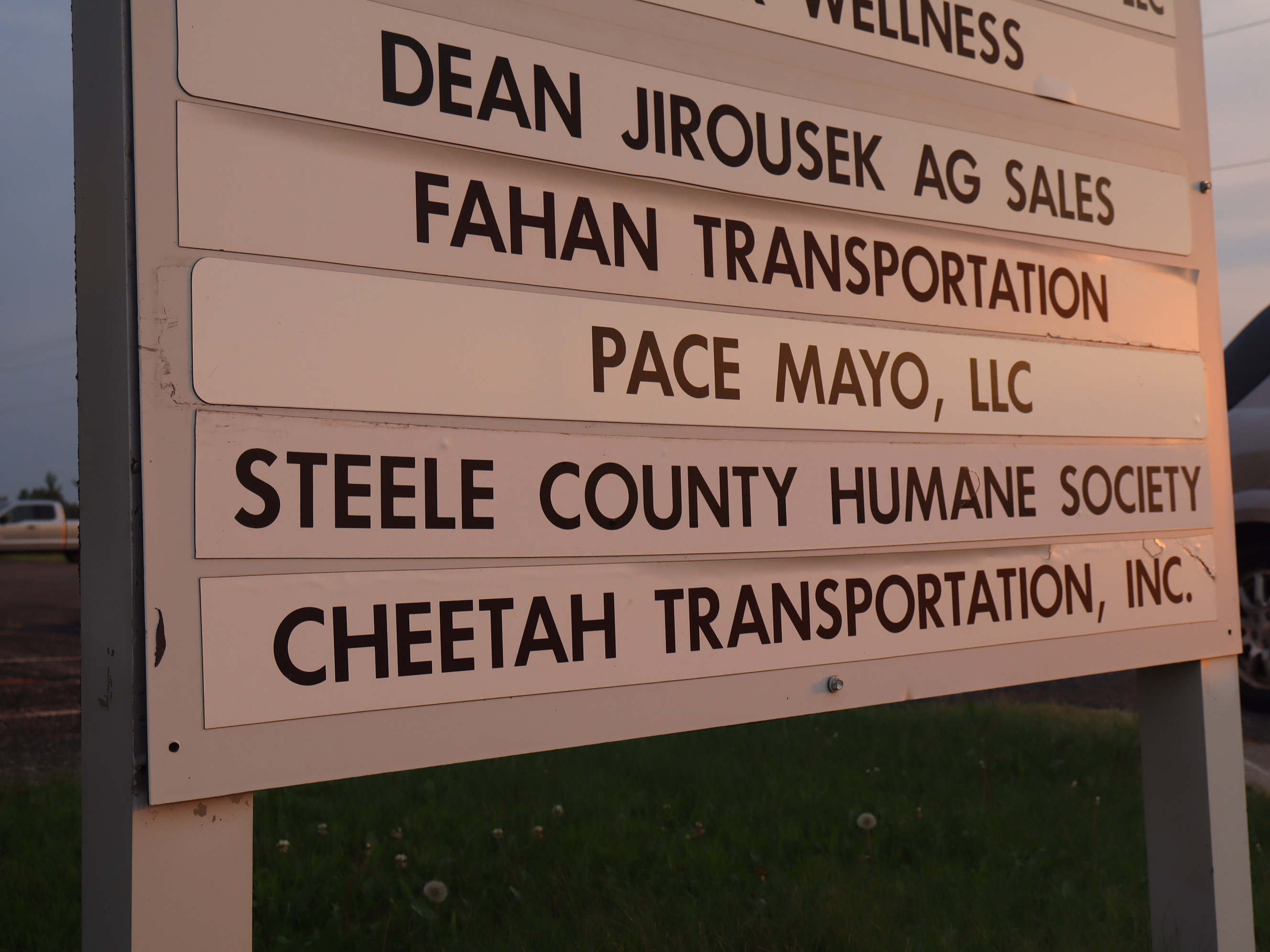 Pace Mayo sign featuring local partner organizations